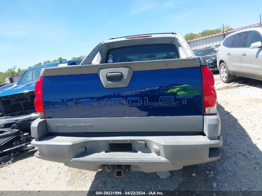 2002 Chevrolet Avalanche 1500 VIN: 3GNEK13T12G131360 Lot: 39231999