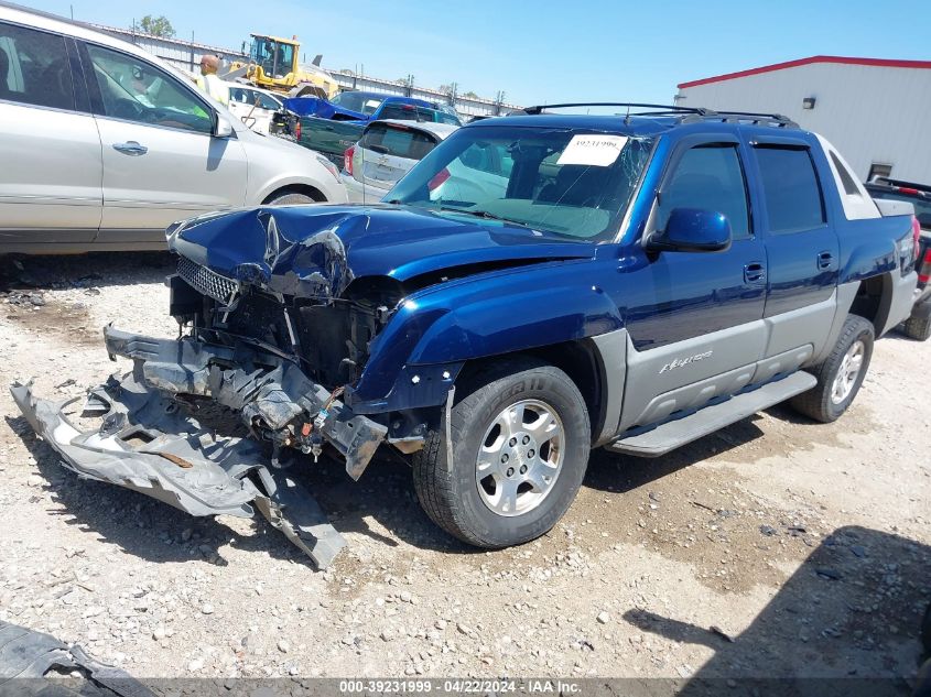 2002 Chevrolet Avalanche 1500 VIN: 3GNEK13T12G131360 Lot: 39231999