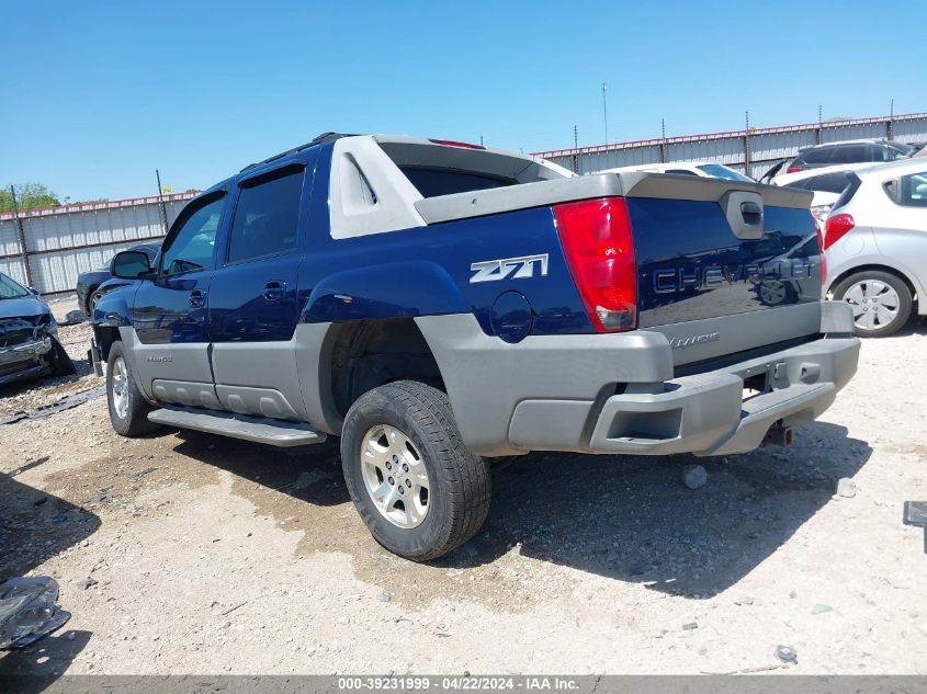 2002 Chevrolet Avalanche 1500 VIN: 3GNEK13T12G131360 Lot: 49605304