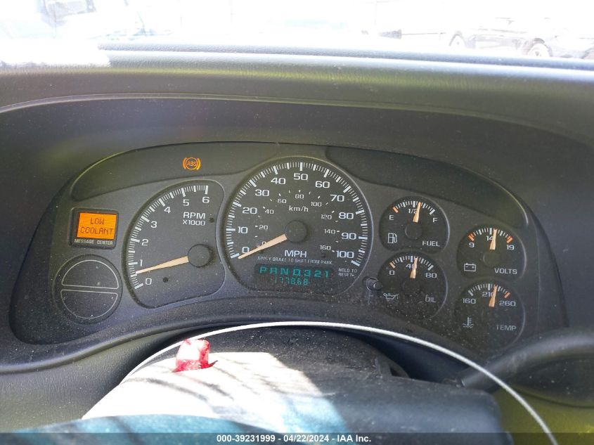 2002 Chevrolet Avalanche 1500 VIN: 3GNEK13T12G131360 Lot: 39231999