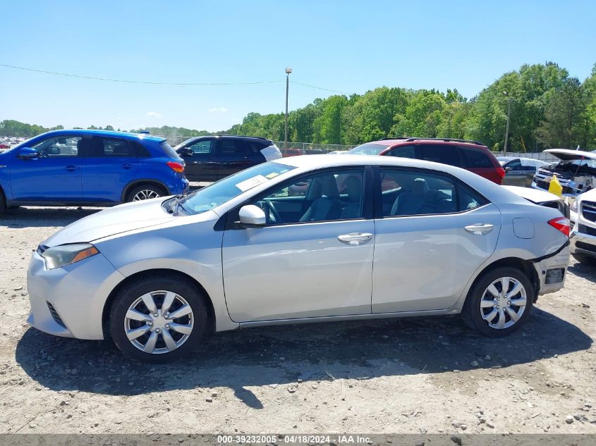 2015 Toyota Corolla Le VIN: 2T1BURHE2FC404014 Lot: 39232005