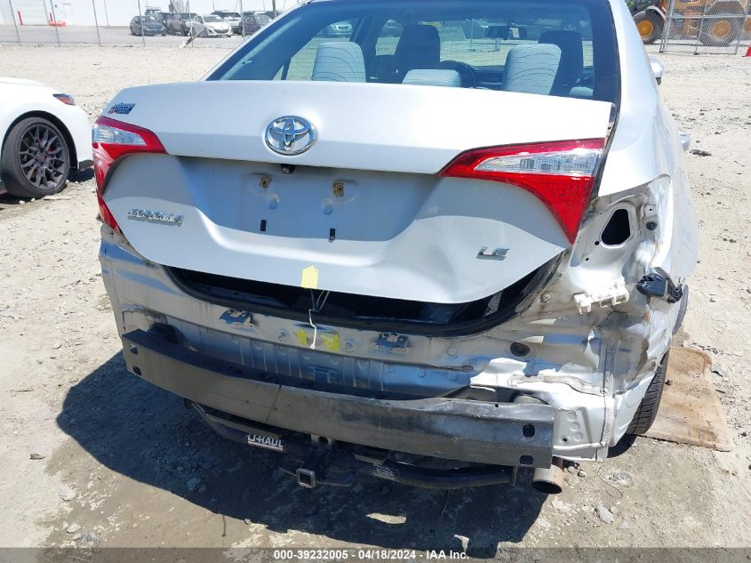 2015 Toyota Corolla Le VIN: 2T1BURHE2FC404014 Lot: 39232005