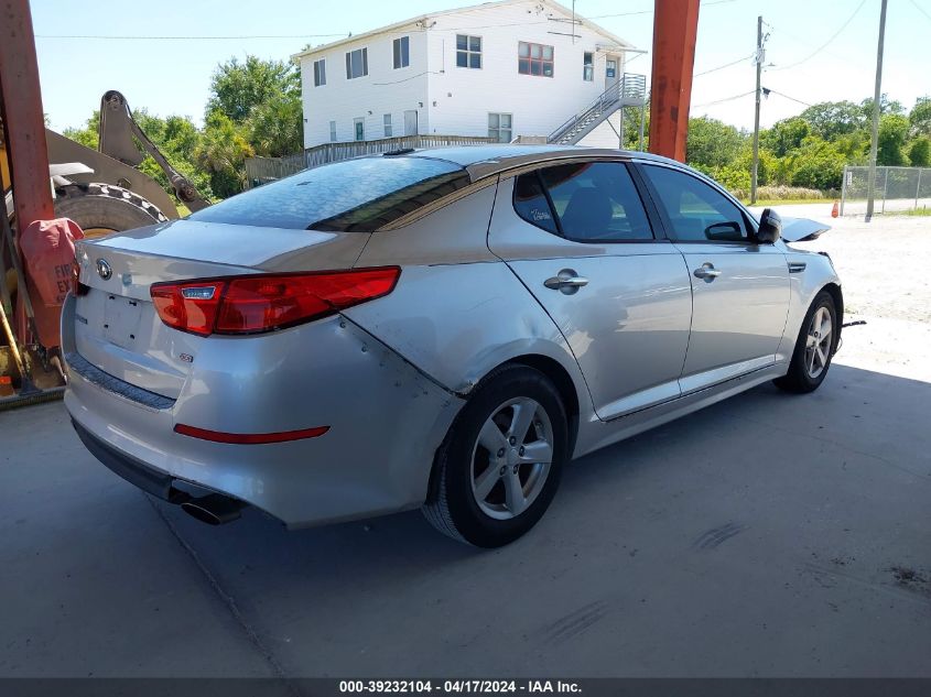 2014 Kia Optima Lx VIN: KNAGM4A71E5480837 Lot: 39232104