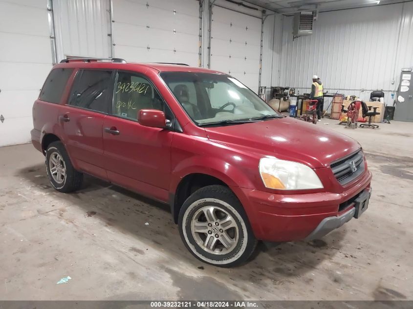 2004 Honda Pilot Ex-L VIN: 2HKYF18534H524467 Lot: 20153914