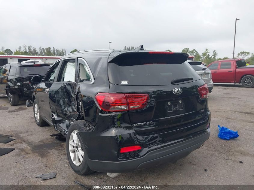 2019 Kia Sorento 2.4L Lx VIN: 5XYPG4A32KG524175 Lot: 39232157