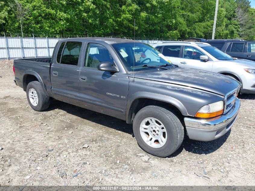 2002 Dodge Dakota Slt VIN: 1B7HL48N92S529181 Lot: 39232187