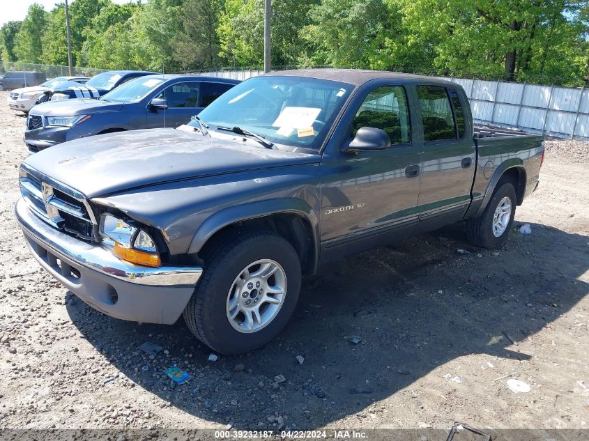 2002 Dodge Dakota Slt VIN: 1B7HL48N92S529181 Lot: 39232187