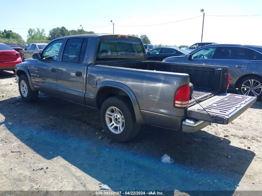 2002 Dodge Dakota Slt VIN: 1B7HL48N92S529181 Lot: 39232187