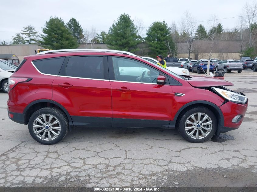 2017 Ford Escape Titanium VIN: 1FMCU9J90HUE27682 Lot: 39232190