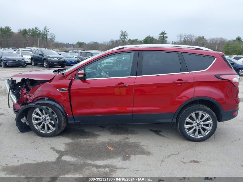 2017 Ford Escape Titanium VIN: 1FMCU9J90HUE27682 Lot: 39232190