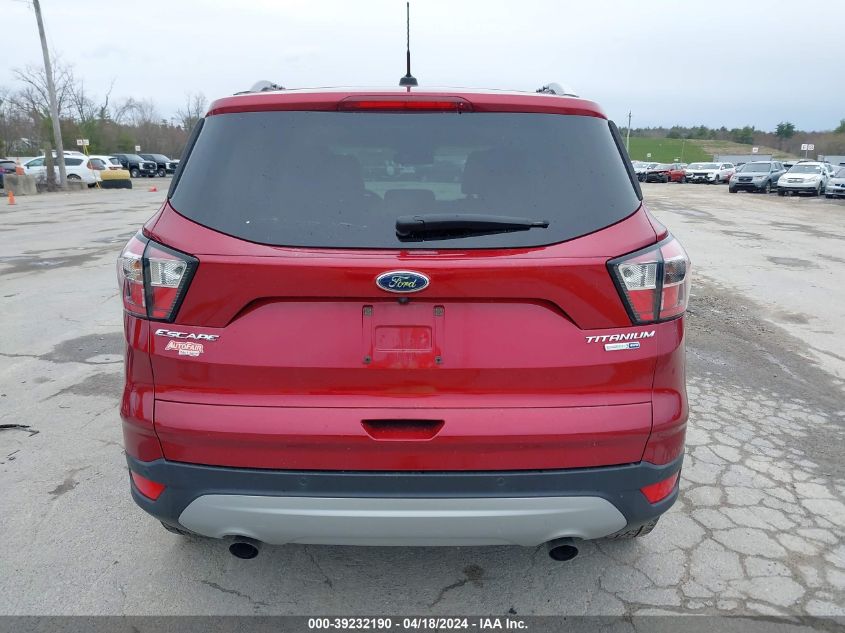2017 Ford Escape Titanium VIN: 1FMCU9J90HUE27682 Lot: 39232190