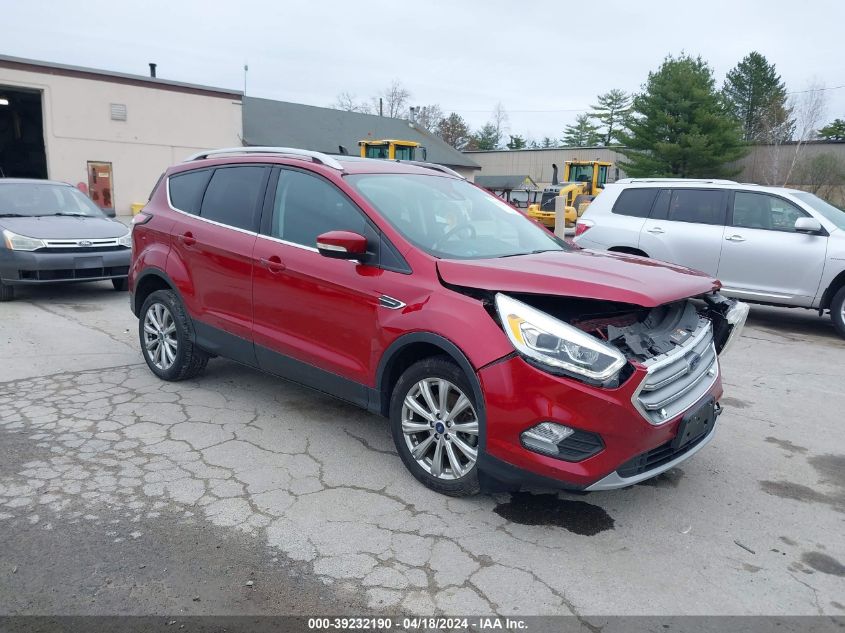 2017 Ford Escape Titanium VIN: 1FMCU9J90HUE27682 Lot: 39232190