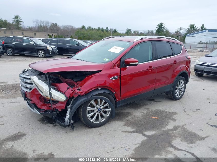 2017 Ford Escape Titanium VIN: 1FMCU9J90HUE27682 Lot: 39232190