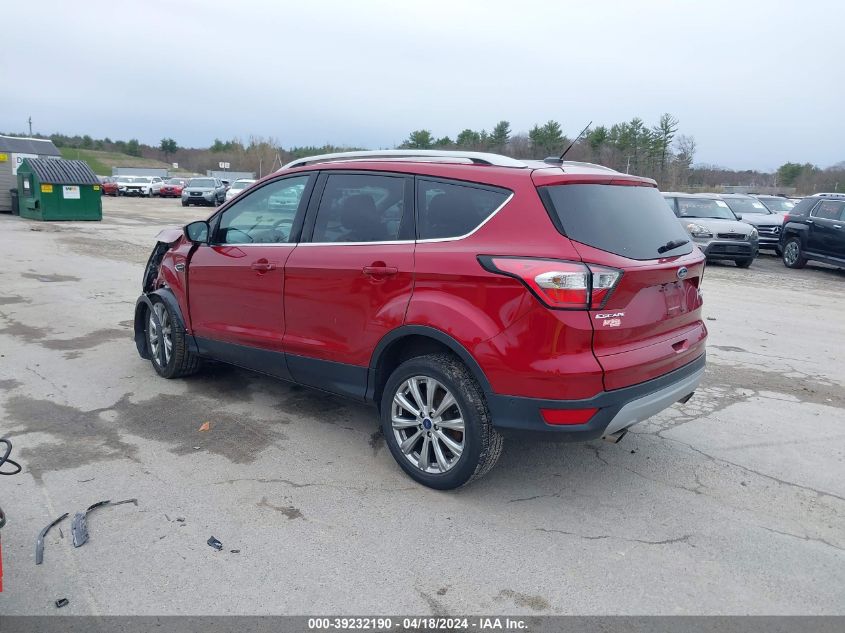 2017 Ford Escape Titanium VIN: 1FMCU9J90HUE27682 Lot: 39232190