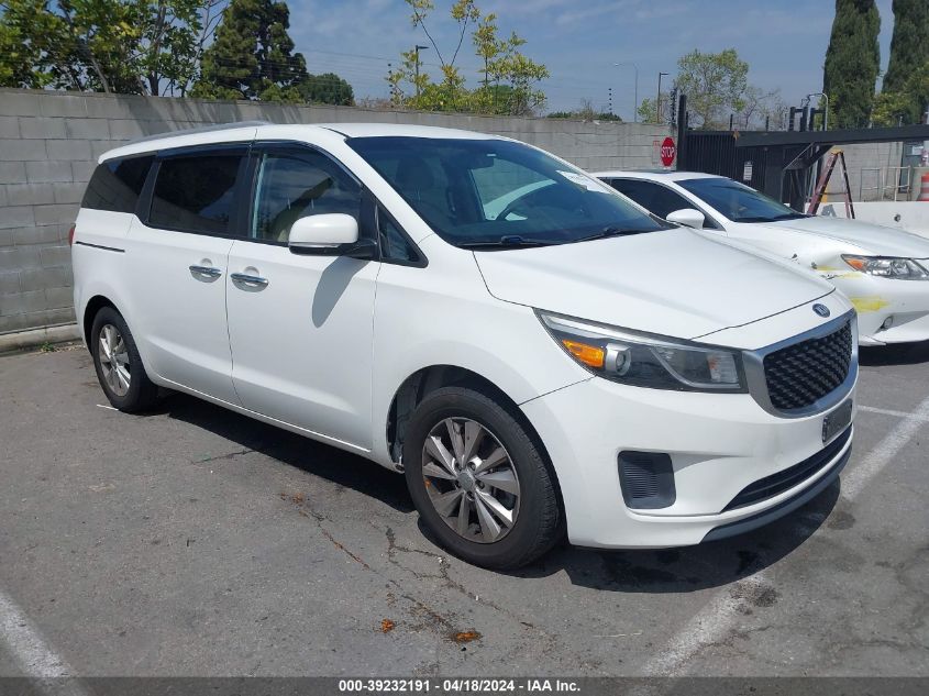 2016 Kia Sedona Lx VIN: KNDMB5C13G6087333 Lot: 39232191