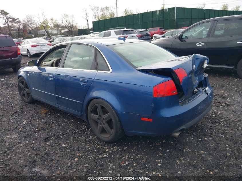 2005 Audi A4 VIN: WAUDS68E35A445561 Lot: 39232212