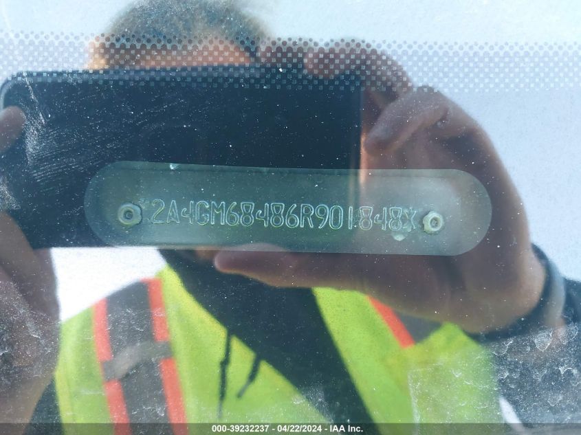 2006 Chrysler Pacifica Touring VIN: 2A4GM68486R901848 Lot: 39232237