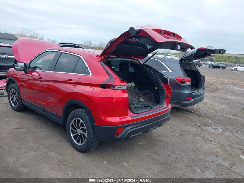 2022 Mitsubishi Eclipse Cross Es S-Awc VIN: JA4ATUAAXNZ054512 Lot: 39232243