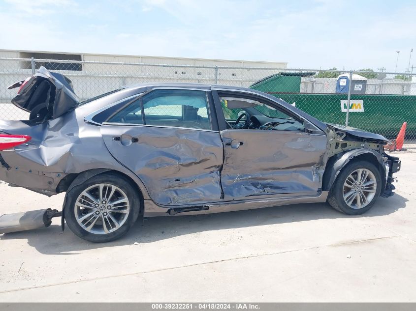 2016 Toyota Camry Se VIN: 4T1BF1FK2GU509740 Lot: 39232251