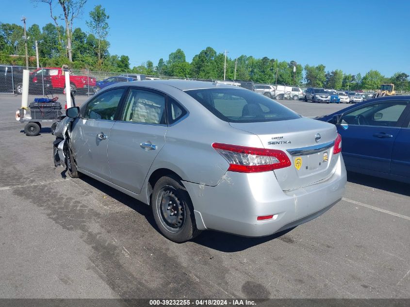 2015 Nissan Sentra Sv VIN: 3N1AB7AP3FL644254 Lot: 39232255