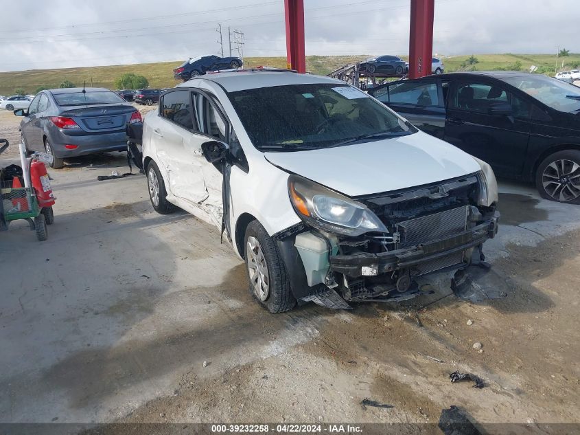 2012 Kia Rio Lx VIN: KNADM4A32C6092815 Lot: 39232258