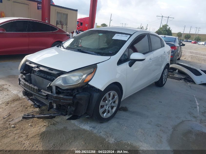 2012 Kia Rio Lx VIN: KNADM4A32C6092815 Lot: 39232258