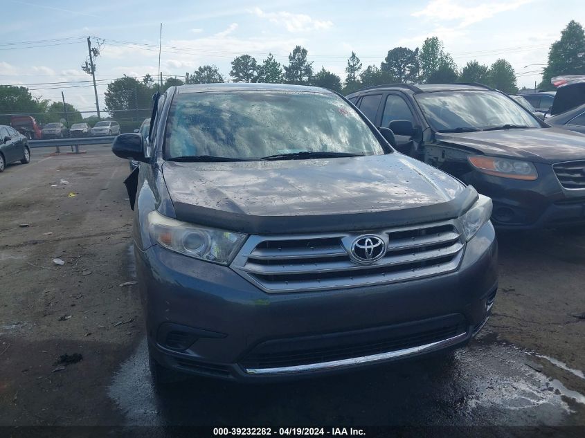 2012 Toyota Highlander Base V6 VIN: 5TDBK3EHXCS136947 Lot: 39232282