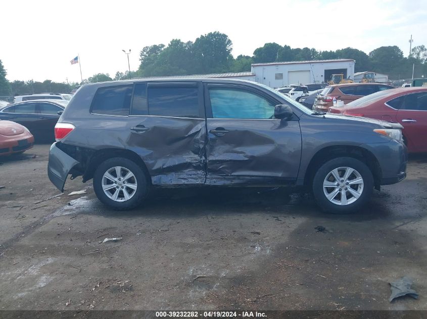 2012 Toyota Highlander Base V6 VIN: 5TDBK3EHXCS136947 Lot: 39232282