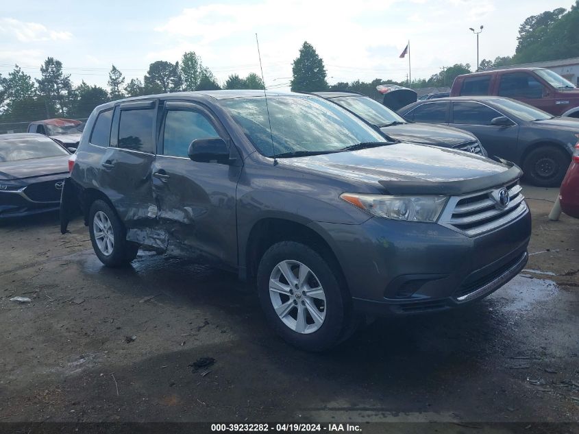 2012 Toyota Highlander Base V6 VIN: 5TDBK3EHXCS136947 Lot: 39232282
