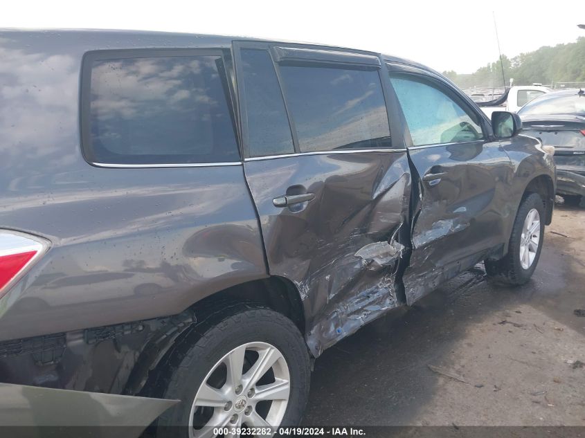 2012 Toyota Highlander Base V6 VIN: 5TDBK3EHXCS136947 Lot: 39232282