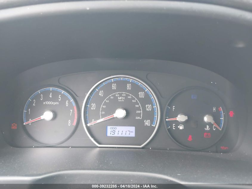 2009 Hyundai Santa Fe Gls VIN: 5NMSG13D49H301926 Lot: 39232285