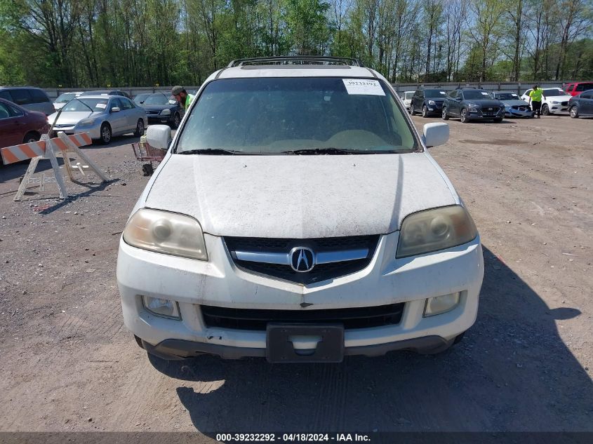 2006 Acura Mdx VIN: 2HNYD18236H550309 Lot: 39232292