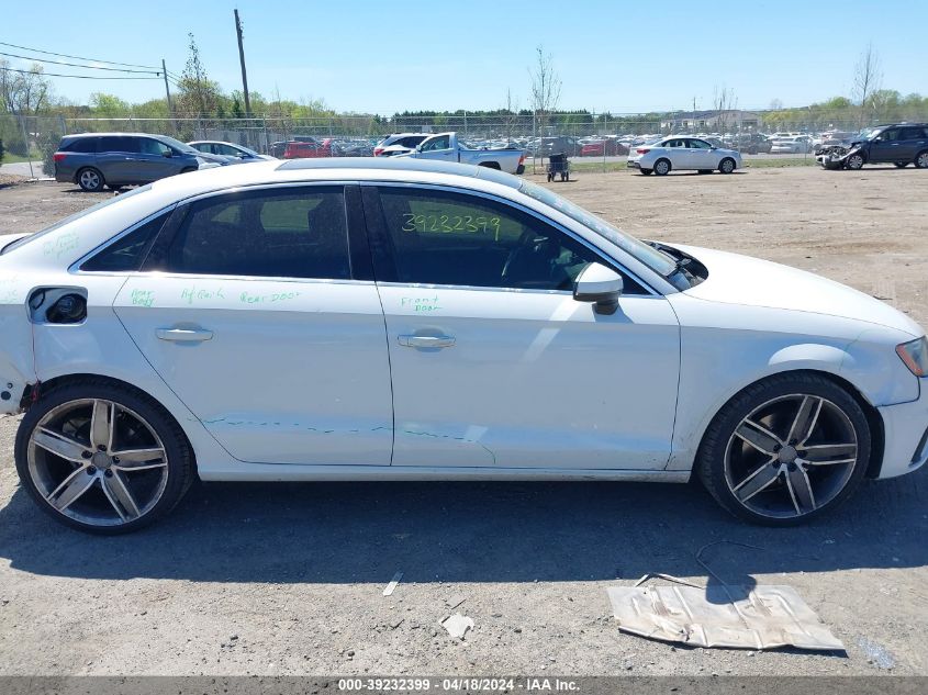 2015 Audi A3 1.8T Premium VIN: WAUCCGFFXF1033600 Lot: 39232399