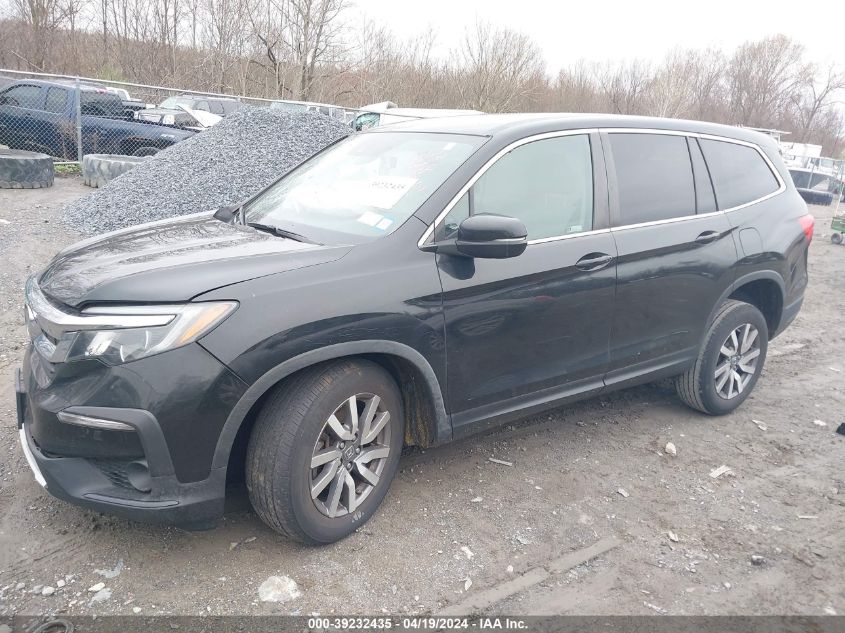 2019 Honda Pilot Ex VIN: 5FNYF6H38KB048515 Lot: 39232435
