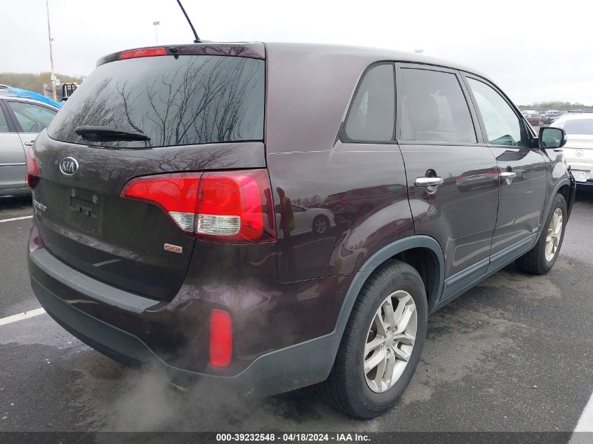 2014 Kia Sorento Lx VIN: 5XYKTCA6XEG535326 Lot: 39232548