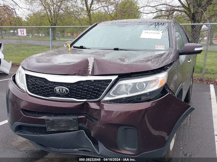 2014 Kia Sorento Lx VIN: 5XYKTCA6XEG535326 Lot: 39232548