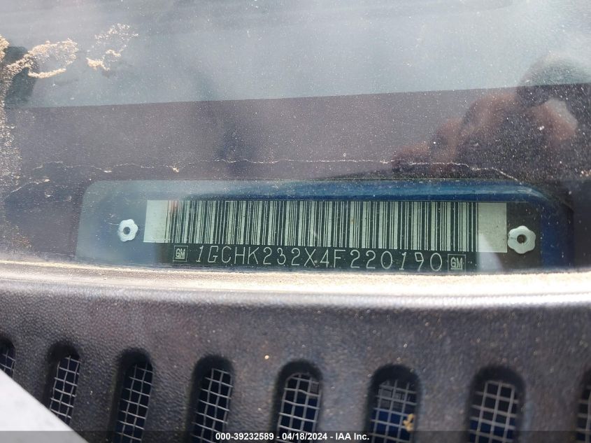 2004 Chevrolet Silverado 2500Hd Lt VIN: 1GCHK232X4F220190 Lot: 39232589