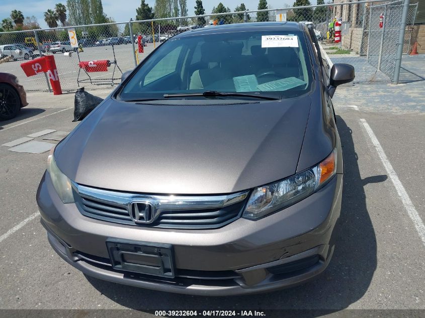 2012 Honda Civic Ex VIN: 19XFB2F80CE328169 Lot: 39232604