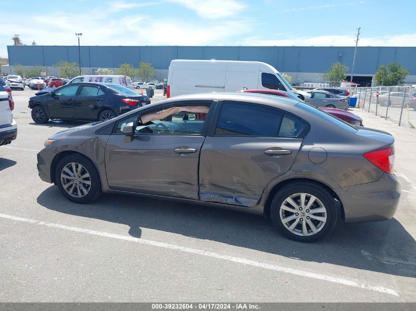 2012 Honda Civic Ex VIN: 19XFB2F80CE328169 Lot: 39232604