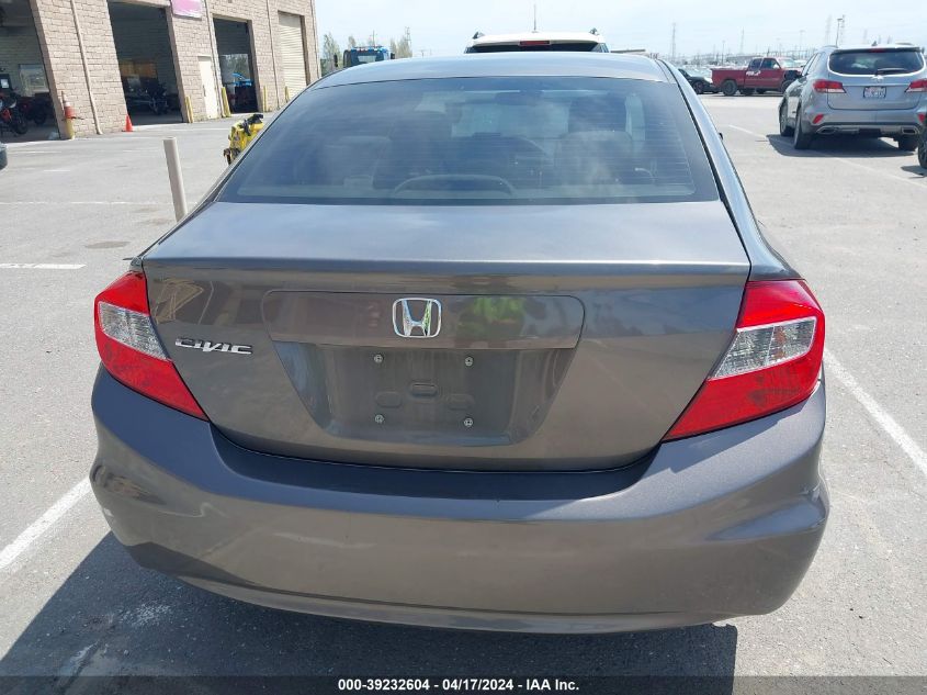 2012 Honda Civic Ex VIN: 19XFB2F80CE328169 Lot: 39232604