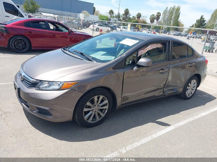 2012 Honda Civic Ex VIN: 19XFB2F80CE328169 Lot: 39232604