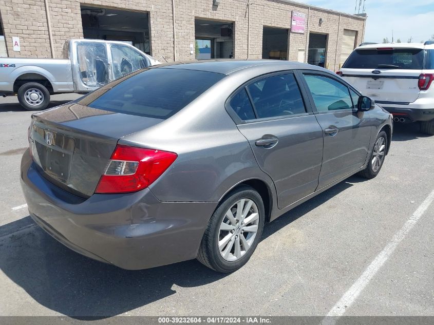 2012 Honda Civic Ex VIN: 19XFB2F80CE328169 Lot: 39232604