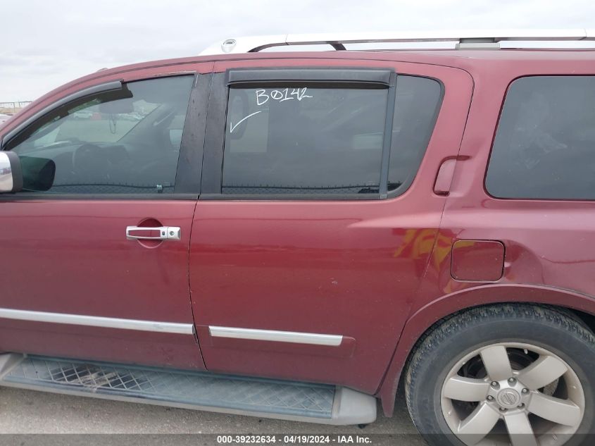 2010 Nissan Armada Titanium VIN: 5N1BA0ND5AN605083 Lot: 39232634