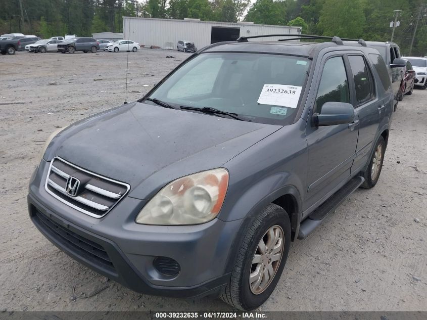 2005 Honda Cr-V Se VIN: SHSRD78905U314742 Lot: 39232635