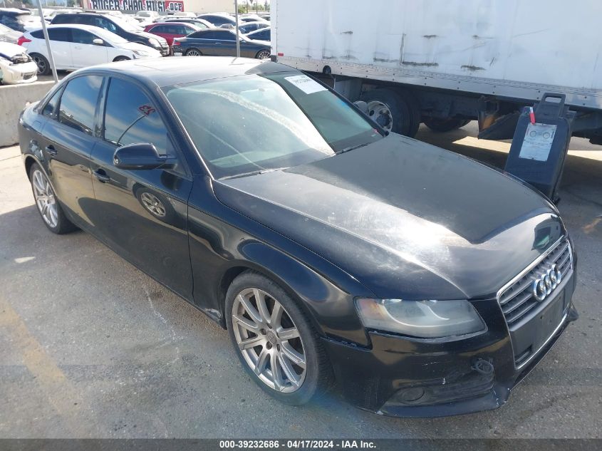 2010 Audi A4 2.0T Premium VIN: WAUAFAFL6AN063583 Lot: 39232686