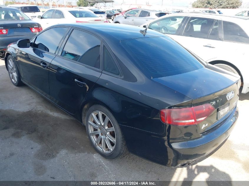 2010 Audi A4 2.0T Premium VIN: WAUAFAFL6AN063583 Lot: 39232686