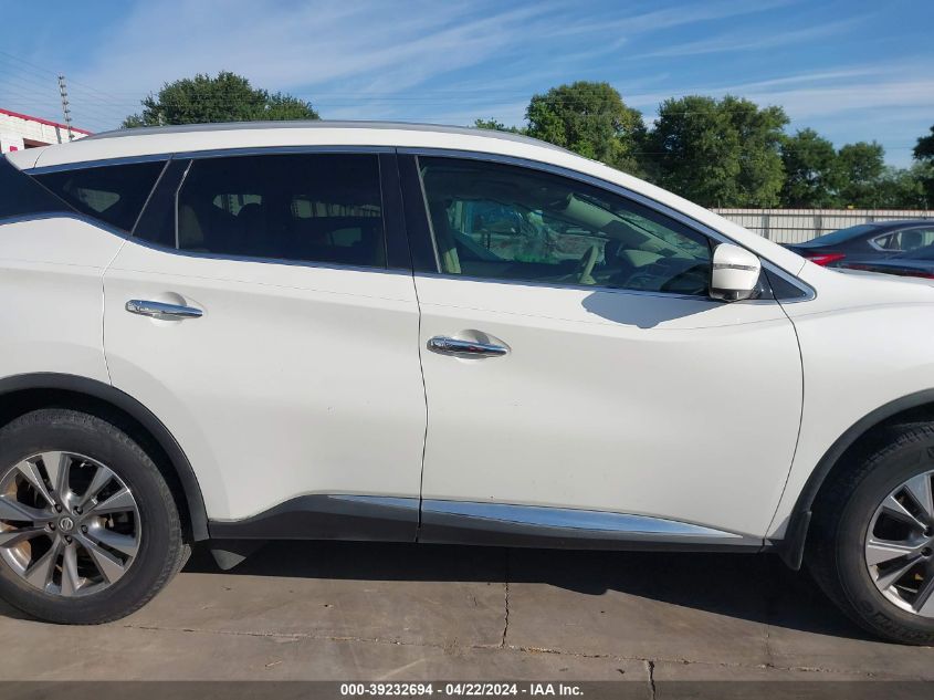 2017 Nissan Murano Sl VIN: 5N1AZ2MG0HN119867 Lot: 51363244