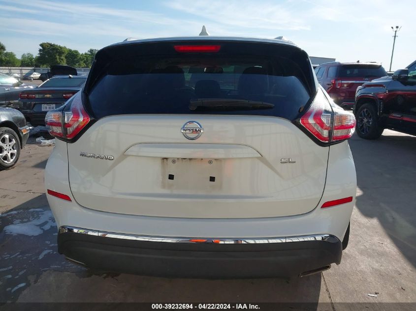 2017 Nissan Murano Sl VIN: 5N1AZ2MG0HN119867 Lot: 51363244