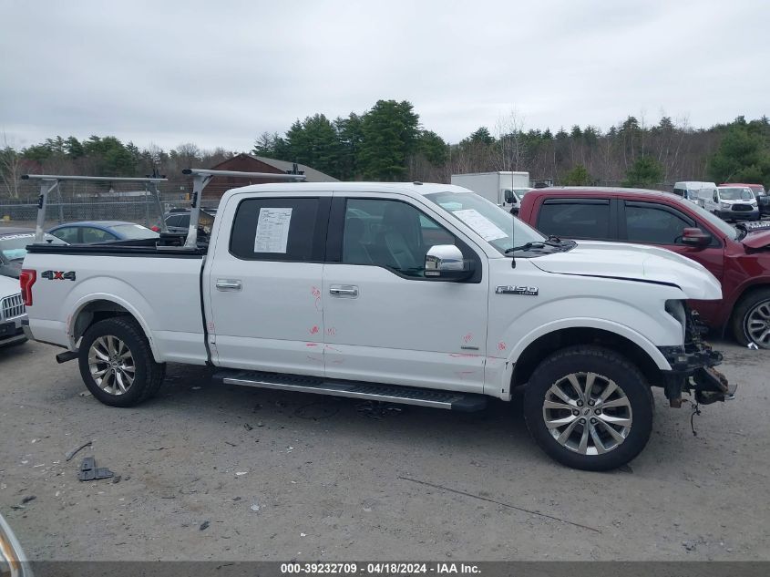 2017 Ford F-150 Lariat VIN: 1FTFW1EGXHFA91565 Lot: 39232709
