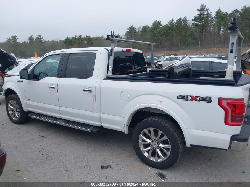 2017 Ford F-150 Lariat VIN: 1FTFW1EGXHFA91565 Lot: 39232709